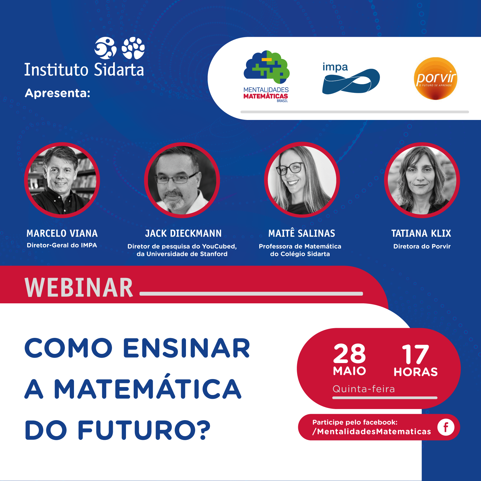 Instituto Sidarta faz webinar sobre o futuro do ensino de matemática nesta quinta (28)|