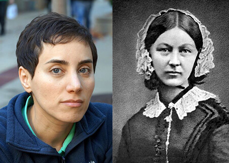 Maryam Mirzakhani e Florence Nightingale