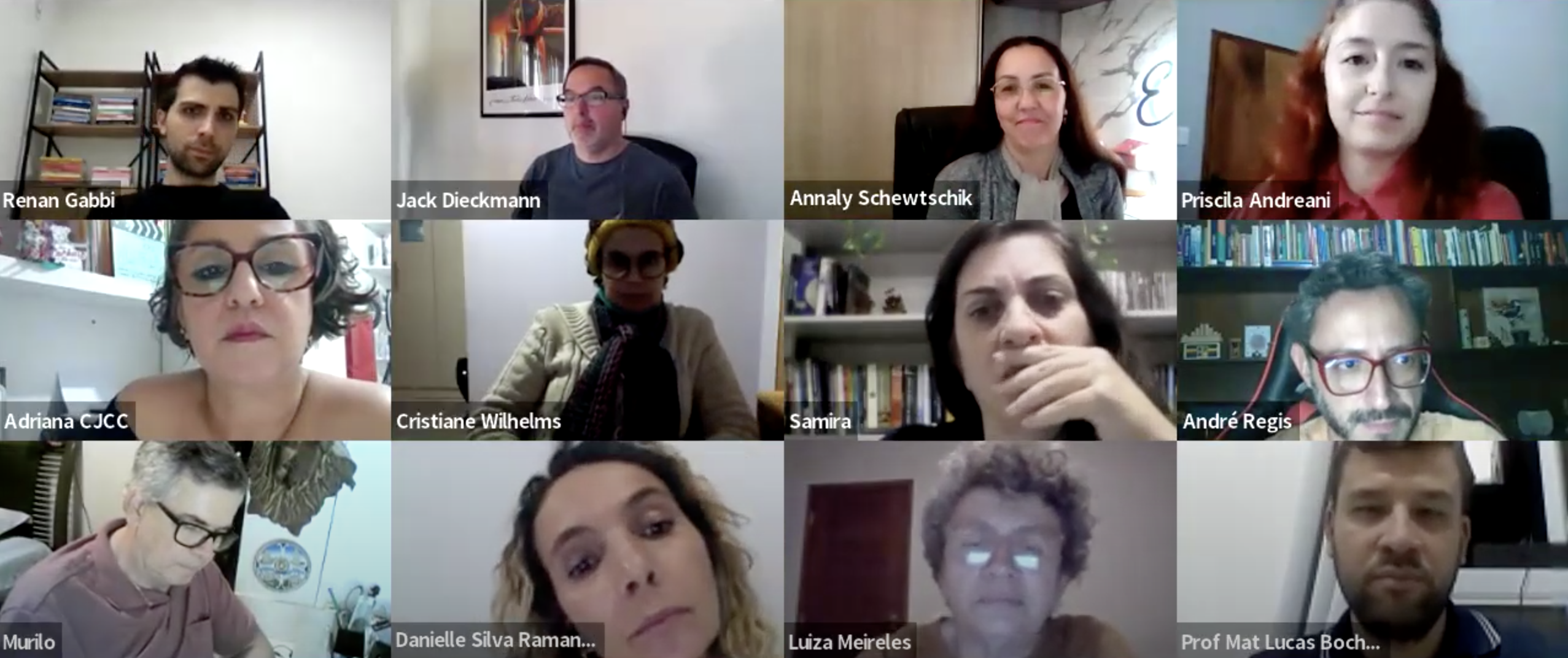 Oficina reuniu pessoas educadoras e pesquisadores de diferentes regiões do país