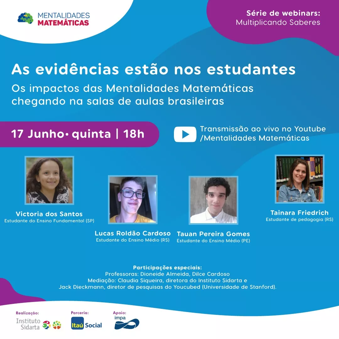 ➔ Webinar l As evidências estão nos estudantes